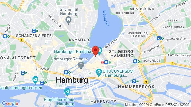 Mapa de la zona alrededor de Ferdinandstraße 12, 20095 Hamburg, Deutschland,Hamburg, Germany, Hamburg, HH, DE