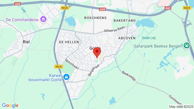 Map of the area around Theater Jan Van Besouw - Goirle (NL)