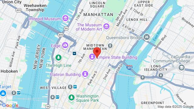 Map of the area around 7 East 36th Street, New Yprk, NY 10016