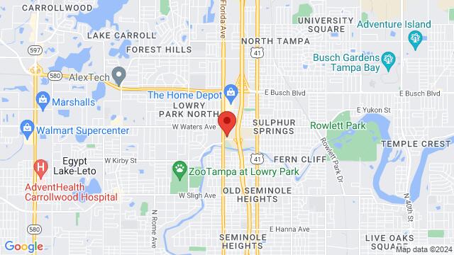 Map of the area around 8211 N Florida Ave, 8211 N Florida Ave, Tampa, FL, FL, United States