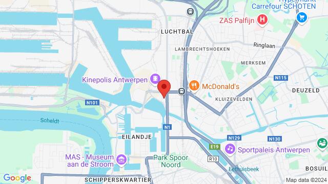 Map of the area around Noorderlaan 31, 2030 Antwerpen, België,Antwerp, Belgium, Antwerp, AN, BE