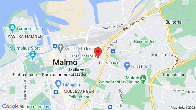 Map of the area around Grangatan 2, SE-212 14 Malmö, Sverige