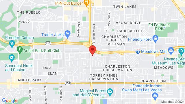 Map of the area around 101 S. Rainbow Blvd, Suite 18, Las Vegas, NV, US