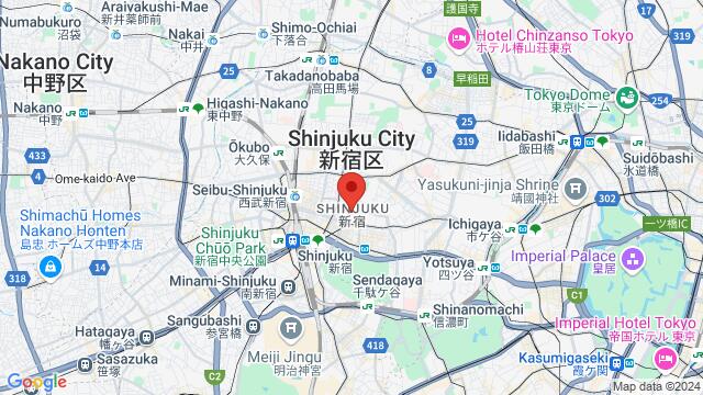 Map of the area around 東京都新宿区新宿５丁目１７−９,Shinjuku, Shinjuku, TY, JP