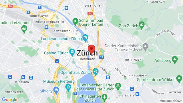 Map of the area around chante-clair, Preyergasse 22, 8001 Zürich, Switzerland