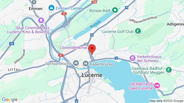 Map of the area around Bourbaki Luzern, Löwenplatz 1, Luzern, Luzern, 6004, Switzerland