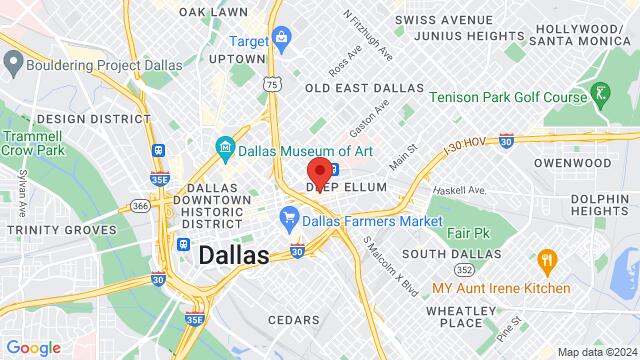 Map of the area around 2642 Main St,Dallas,TX,United States, Dallas, TX, US