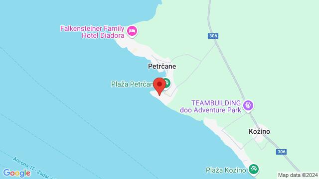 Mapa de la zona alrededor de Pinija Hotel, Petrčane V 1 a, 23231, Petrčane, Croatia