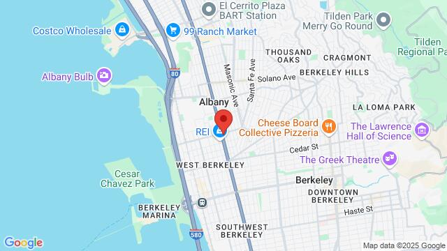 Map of the area around BACHATANightz-Berkeley Edition, 1317 San Pablo Ave, Berkeley, CA, United States