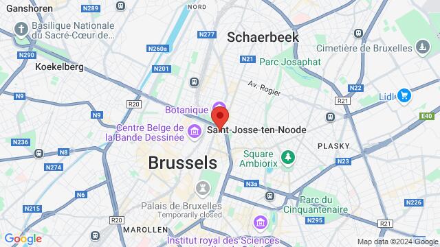 Map of the area around Bld Bischoffsheim 38B, 1000, Bruxelles, , Belgique