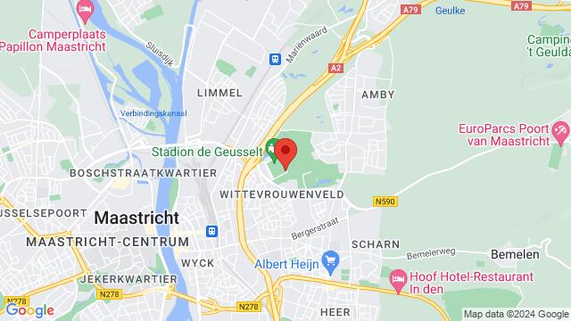 Map of the area around Venue 68 - Maastricht (NL)