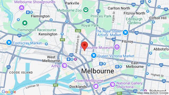 Map of the area around Sokol Melbourne, 497 Queensberry street, Melbourne, VIC, 3051, Austria