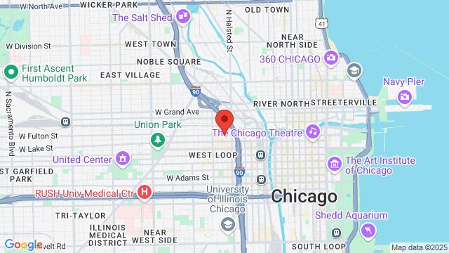 Map of the area around 845 West Fulton Street, 60607, Chicago, IL, US