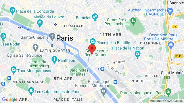 Mapa de la zona alrededor de 32 Boulevard de la Bastille 75012 Paris