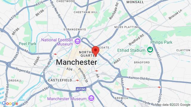 Map of the area around 43 Port Street, Manchester, EN, GB