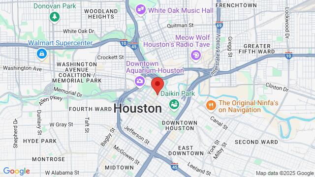 Map of the area around 306 Main Street, Houston, TX, US