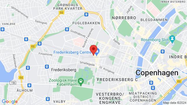 Map of the area around Solbjerg Plads, Frederiksberg, Denmark, Frederiksberg, SF, DK