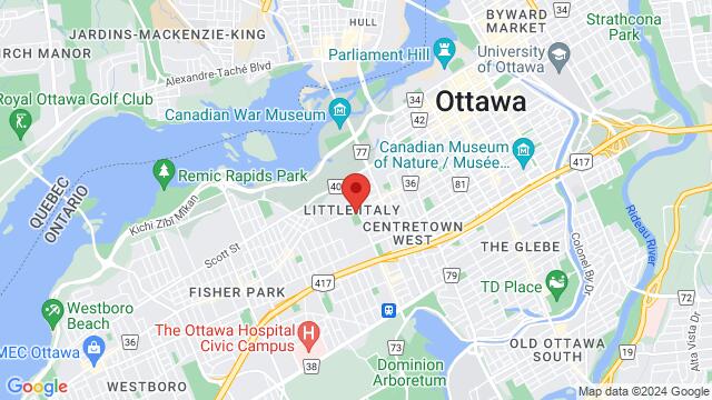 Map of the area around 924 Rue Somerset O, Ottawa, ON K1R, Canada,Ottawa, Ontario, Ottawa, ON, CA