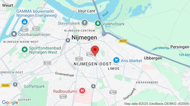 Kaart van de omgeving van Van Slichtenhorststraat 79, 6524 JL Nijmegen, Nederland,Nijmegen, Netherlands, Nijmegen, GE, NL