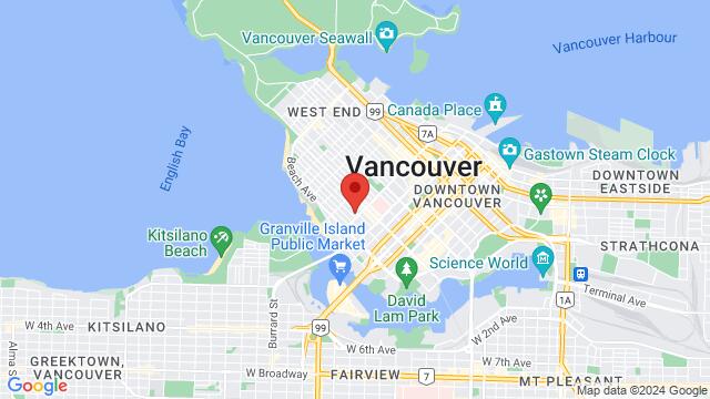 Map of the area around 1114 Burnaby St, Vancouver, BC V6E 1P1, Canada,Vancouver, British Columbia, Vancouver, BC, CA