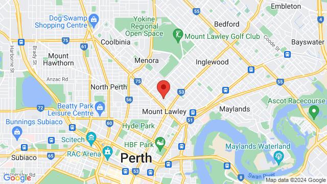 Kaart van de omgeving van 59 Queens Cres, Mount Lawley WA 6050, Australia,Perth, Western Australia, Perth, WA, AU