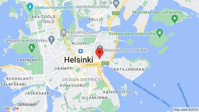 Kaart van de omgeving van Cafe Engel, Helsinki, Finland, Helsinki, ES, FI