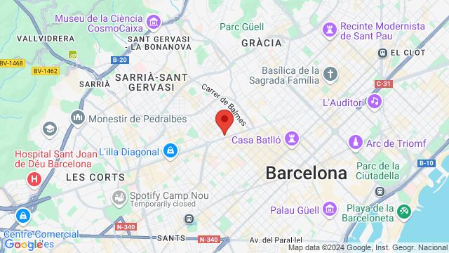 Map of the area around 4 Passatge de Marimon, Barcelona, CT, ES