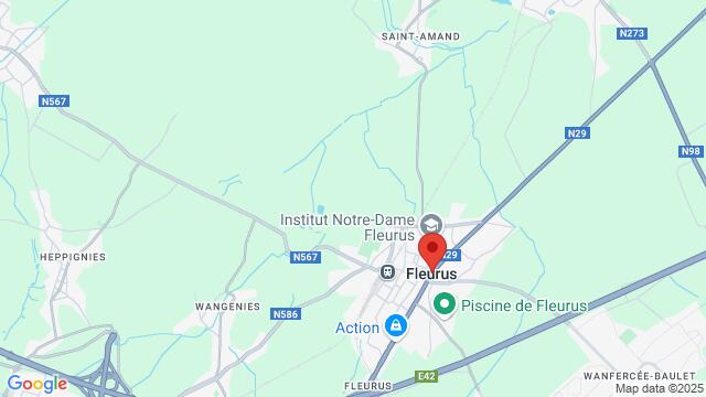 Map of the area around ? - Fleurus