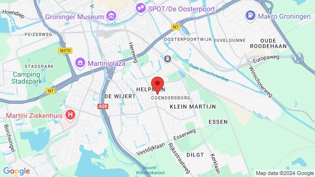 Map of the area around Emmastraat 15,Groningen, Groningen, GR, NL