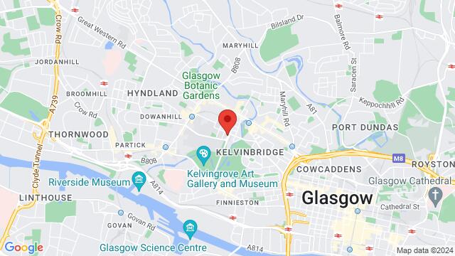 Karte der Umgebung von 32 University Avenue, Glasgow, G12 8, United Kingdom,Glasgow, United Kingdom, Glasgow, SC, GB