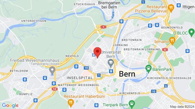 Map of the area around CLUB VIENTO SUR, Lerchenweg 33, 3012 Bern, Switzerland