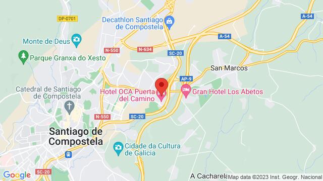 Map of the area around Miguel Ferro Caaveiro, Santiago de Compostela, A Coruña