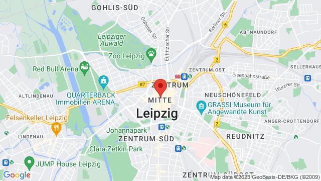 Mapa de la zona alrededor de Markt 9, 04109, Leipzig