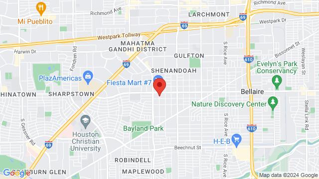 Mapa de la zona alrededor de 6909 Ashcroft Dr, 77081, Houston, TX, US