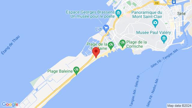 Map of the area around 361 Promenade du Lido 34200 Sète