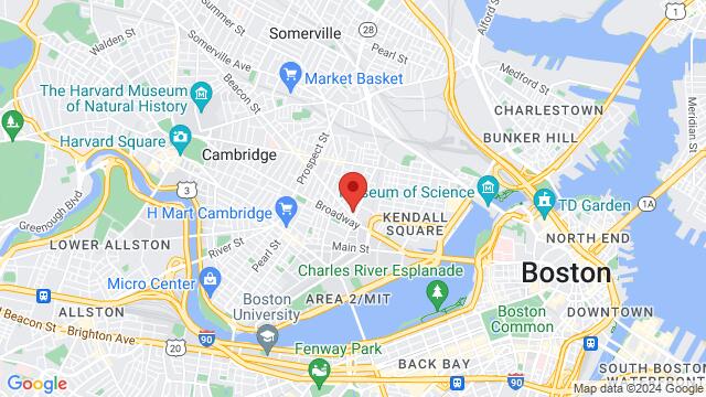 Map of the area around Dante Alighieri Society of Massachusetts, 41 Hampshire Street, Cambridge, MA 02139, Cambridge, MA, 02139, United States