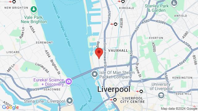 Map of the area around 3 Regent Road,Liverpool, Liverpool, EN, GB