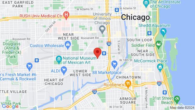 Mapa de la zona alrededor de 960 West 18th Street, 60608, Chicago, IL, US