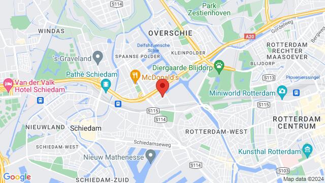 Carte des environs Poetic Motion, Graafstroomstraat 71, 3044 AP Rotterdam, Nederland,Rotterdam, Netherlands, Rotterdam, ZH, NL