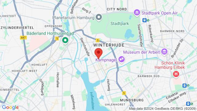 Map of the area around Moorfuhrtweg 9, 22301 Hamburg, Deutschland,Hamburg, Germany, Hamburg, HH, DE