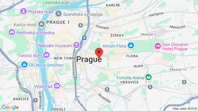 Map of the area around Korunní 957/35, 120 00 Praha, Česko,Prague, Czech Republic, Prague, PR, CZ