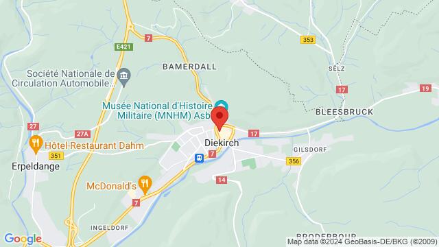 Map of the area around Rua des Halles, 14,Dirkirch,Luxembourg,Diekirch, Diekirch, DI, LU
