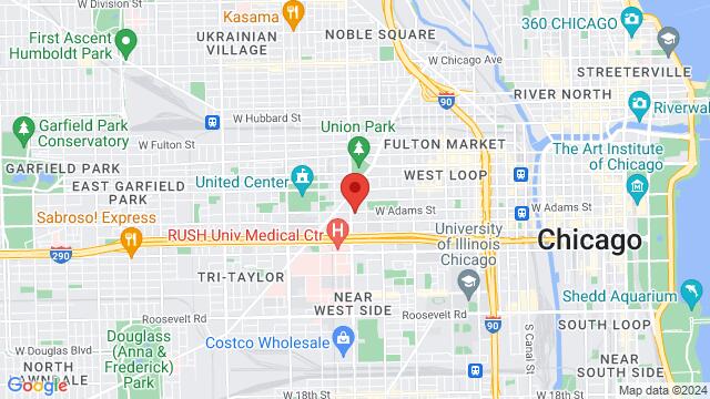 Map of the area around 201 South Ashland Avenue, 60607, Chicago, IL, US