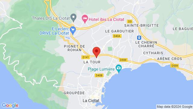 Mapa de la zona alrededor de Casino pleinair la ciotat 40 Avenue du Parc, 13600 La Ciotat