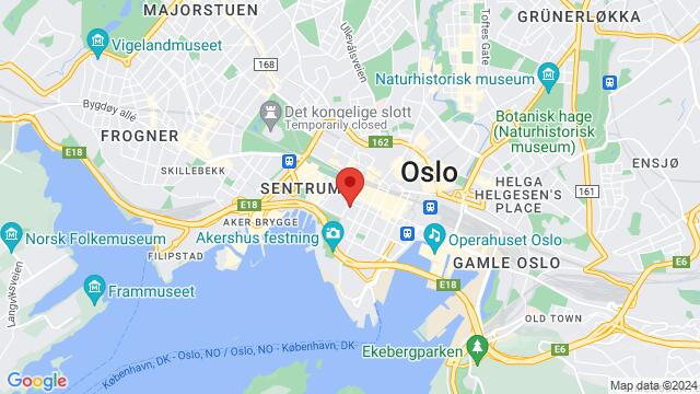 Map of the area around Sentralenmat, Øvre Slottsgate, 0157 Oslo, Norge,Oslo, Norway, Oslo, OS, NO