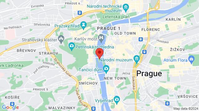 Kaart van de omgeving van Střelecký ostrov 336, 110 00 Praha, Česko,Prague, Czech Republic, Prague, PR, CZ