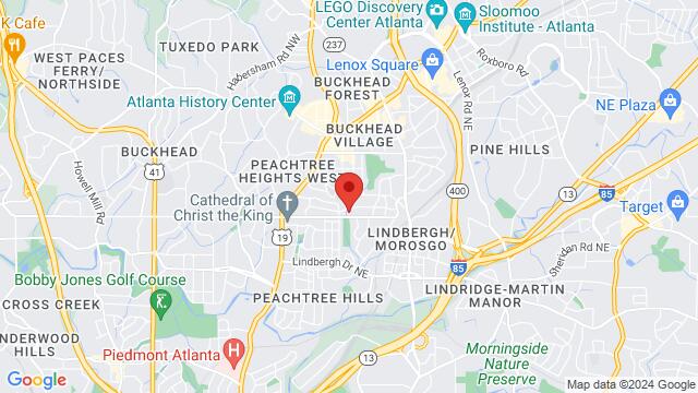Karte der Umgebung von 339 Pine Tree Dr NE,Atlanta,GA,United States, Atlanta, GA, US