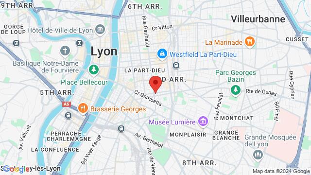 Map of the area around 30 Rue de l'Abondance, 69003 Lyon, France,Lyon, France, Lyon, RH, FR