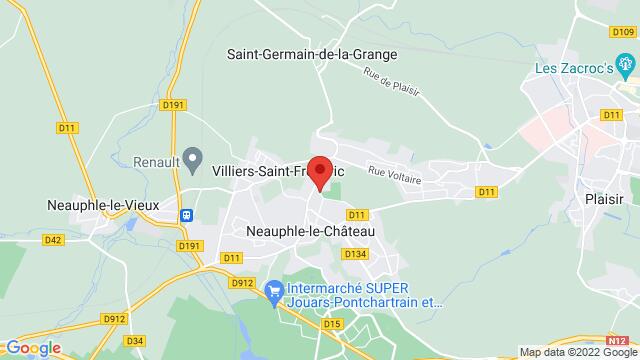 Kaart van de omgeving van Rue du Jeu de Paume 78640 Neauphle-le-Château