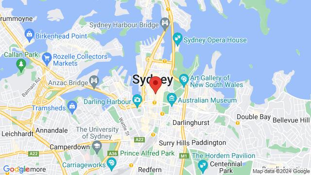 Mapa de la zona alrededor de 452-456 George St, Sydney NSW 2000, Australia,Sydney, Australia, Sydney, NS, AU